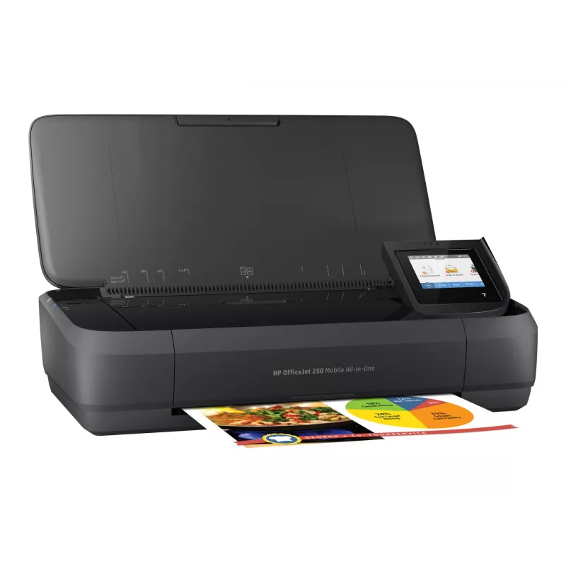HP Officejet 250 Mobile All-in-One MFP Farbtintenstrahldrucker A4 8 Seiten/Min. Kopieren 10 Seiten/Min. Drucken 50 Blatt USB Wi-Fi
