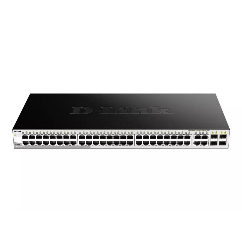 D-Link 48-Port Gigabit Smart Managed Switch mit 4 Combo 1000BASE-T/SFP-Ports