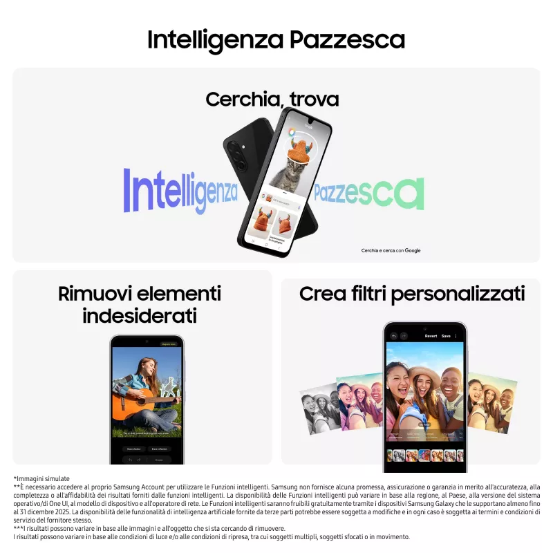 Samsung Galaxy A26 17 cm (6.7) Hybrid Dual SIM Android 15 5G USB Type-C 8 GB 256 GB 5000 mAh Schwarz