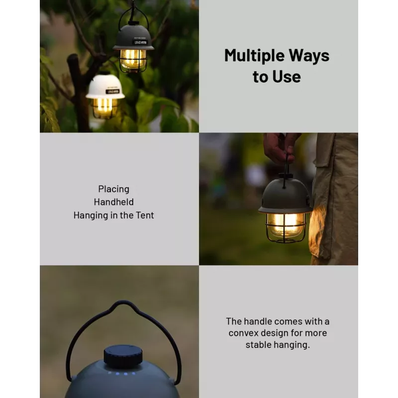 USB-betriebene Camping-Laterne Nitecore LR40 100 lm Olive