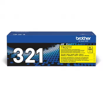 Brother TN-321Y Toner Cartridge, Gelb, 1500 Seiten