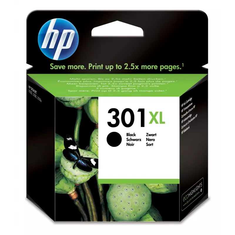 HP 301XL High Yield Schwarz Original Tintenpatrone