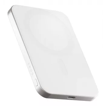 ZENS Pro 1 schlank 5000 mAh Kabelloses Laden Weiß