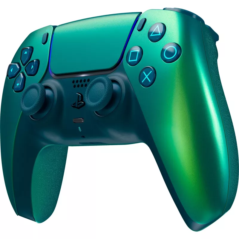 Kabelloses Gamepad Sony für PlayStation 5 und iOS – Bluetooth/USB-C, analog/digital, integrierter Akku, 160×106×66 mm, Türkis