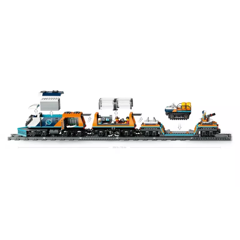 LEGO CITY 60470 Forscher Arctic Polar Express Zug