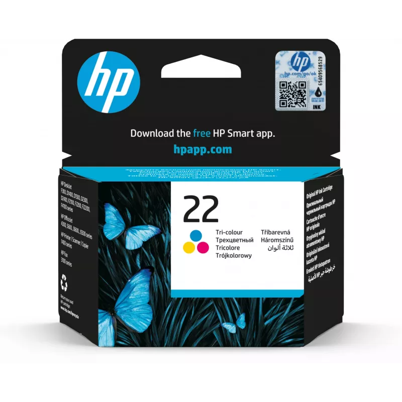 HP 22 Original-Tintenpatrone dreifarbig Standardkapazität 5 ml 165 Seiten 1er-Pack