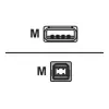 Logilink USB 2.0 Verbindungskabel USB-A auf USB-B USB A Stecker USB B Stecker