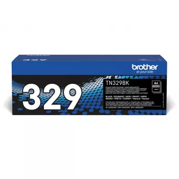 Brother TN-329BK Tonerpatrone, Schwarz, 6000 Seiten
