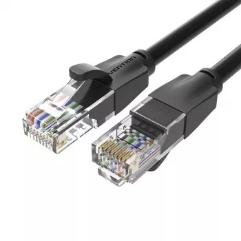 UTP-CAT6-Vention-Netzwerkkabel IBEBN RJ45 Ethernet 1000Mbit/s 15m (schwarz)