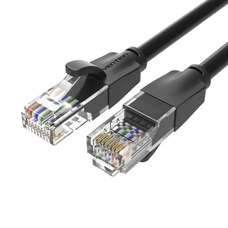UTP-CAT6-Vention-Netzwerkkabel IBEBN RJ45 Ethernet 1000Mbit/s 15m (schwarz)