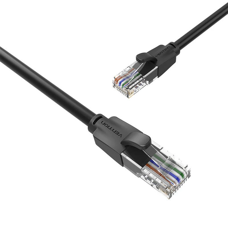 UTP-CAT6-Vention-Netzwerkkabel IBEBN RJ45 Ethernet 1000Mbit/s 15m (schwarz)