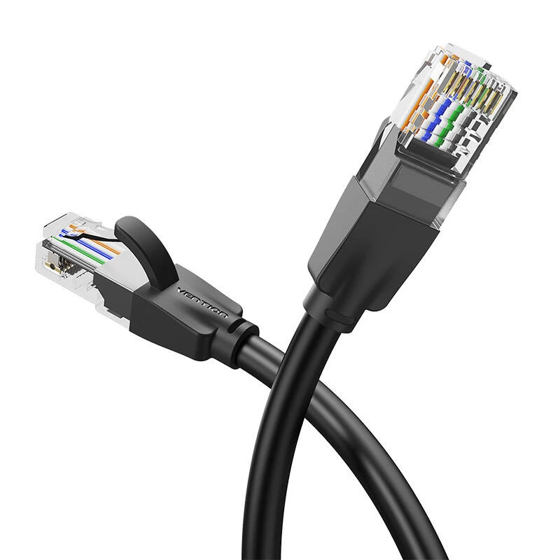 UTP-CAT6-Vention-Netzwerkkabel IBEBN RJ45 Ethernet 1000Mbit/s 15m (schwarz)