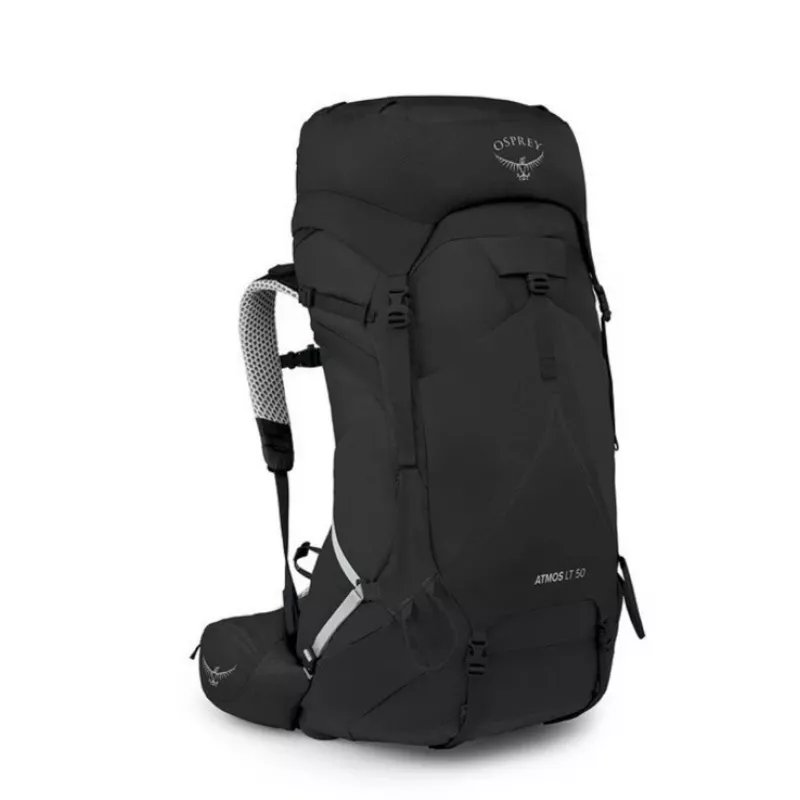 Trekking-Rucksack Osprey Atmos AS LT 50 Schwarz L/XL — Herren, 50 l Fassungsvermögen