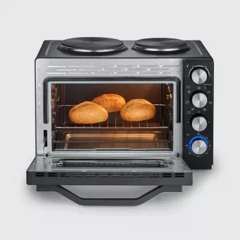 Severin TO 2073 XXL Mini-Backofen 60 L 2200 W Schwarz Grill