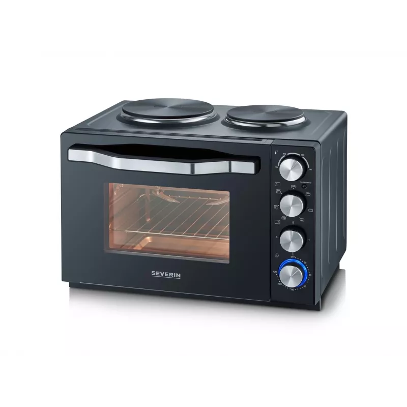 Severin TO 2073 XXL Mini-Backofen 60 L 2200 W Schwarz Grill
