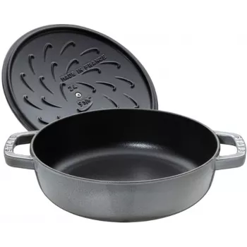 Tiefe Bratpfanne mit Deckel STAUB 28 cm 40511-470-0