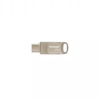 USB-Flash-Laufwerk PATRIOT PS256GT560DS5D 256 GB USB 3.2 (USB-A/USB-C) drehbar, silber, 120 MB/s
