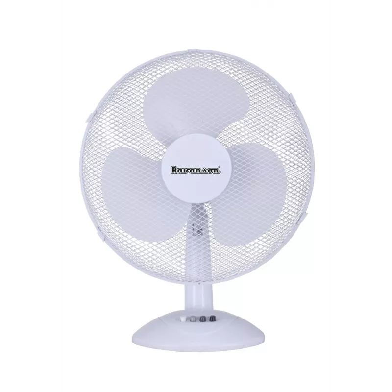 Tisch-Haushaltsventilator Ravanson WT-1040 — 43 cm, 3 Flügel, 3 Geschwindigkeiten, 45 W, Kunststoffgehäuse, grau
