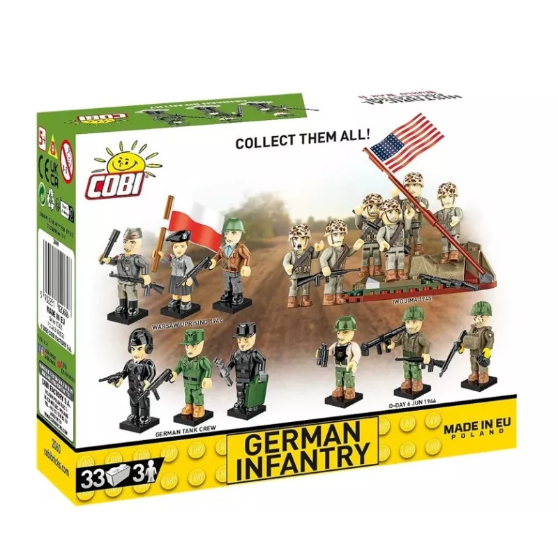 Bauklötze Deutsche Infanterie – 3-Figuren-Set