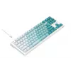 Havit KB901L Gaming-Tastatur weiß und grün USB kabelgebunden RGB-LED