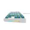 Havit KB901L Gaming-Tastatur weiß und grün USB kabelgebunden RGB-LED