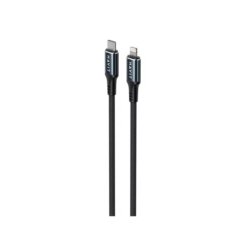 Havit CB6311 USB Typ C auf Lightning Kabel 1 m schwarz 30 W
