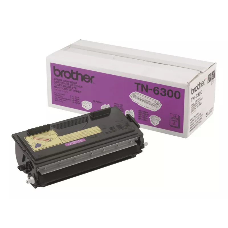 Brother TN-6300 Toner Cartridge, Schwarz, 3000 Seiten