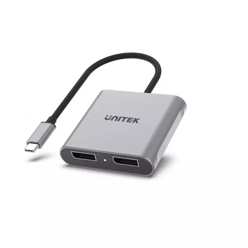 Videokabel-Adapter UNITEK V1404A 0,15 m USB Type-C 2 x DisplayPort