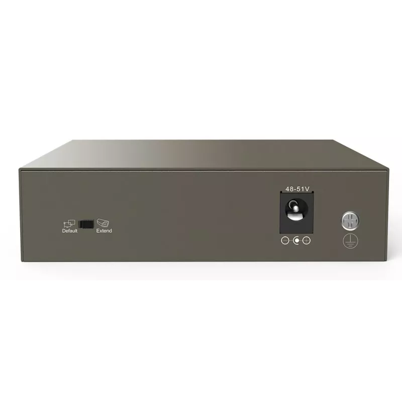 Tenda TEF1105-4-63W Netzwerk-Switch Unmanaged Fast Ethernet (10/100) Power over Ethernet (PoE) Desktop/Wandmontage Grau