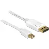 DisplayPort-Kabel DeLOCK 83483 Mini DisplayPort 3 m Weiß