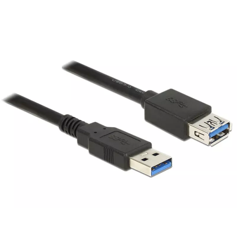 USB-Kabel DeLOCK 85056 USB 3.2 Gen 1 2m USB A Schwarz