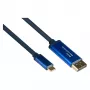 Alcasa 4812-CSF020B 2m Adapterkabel USB-C – 2 m – USB Type-C – DisplayPort – Stecker – Stecker – gerade (4812-CSF020B)