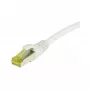 Patchkabel RJ45, CAT6A 500Mhz, 5m, Weiß, S-STP(S/FTP), TPE/LSZH(Ultraflex), AWG26, mit Cat.7 Rohkabel, Synergy 21 (S217635)
