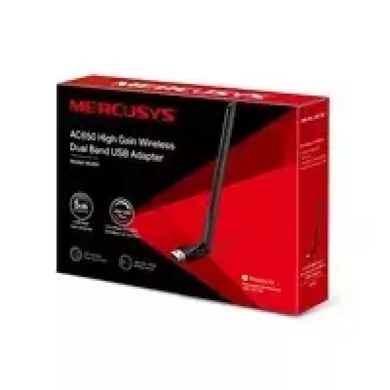 Mercusys AC650 High Gain kabelloser Dual-Band-USB-Adapter