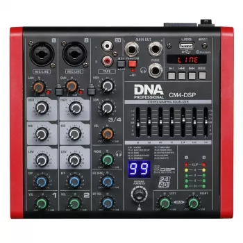 DNA CM4-DSP USB MP3 Bluetooth Phantom-Audiomischpult
