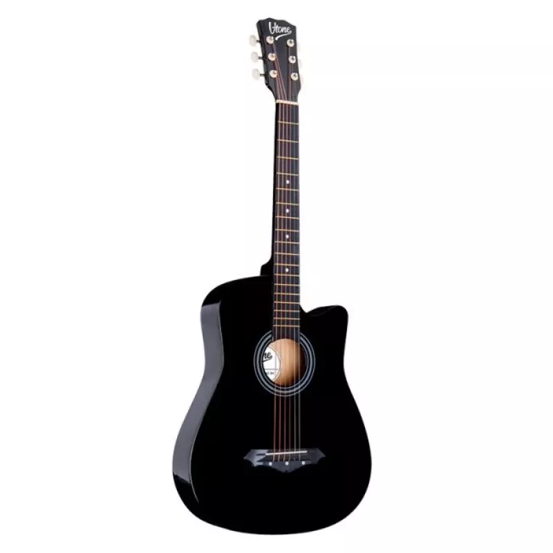 V-TONE AG One BK - 4/4 Akustikgitarre, schwarz
