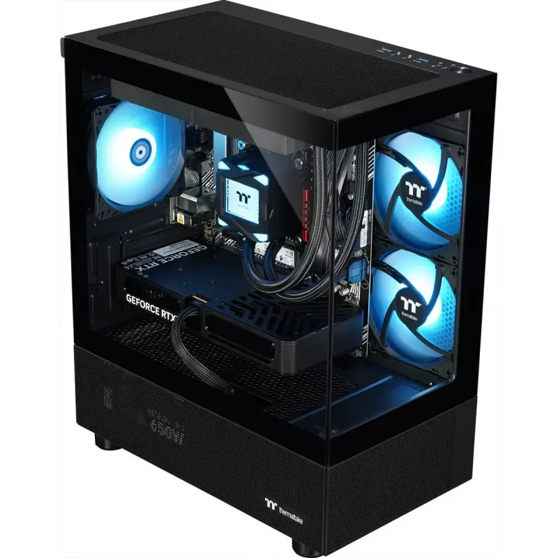 Desktop-PC THERMALTAKE FTW A-Line LCS 5060 D5 Gaming-PC, schwarz/transparent, Windows 11 Home