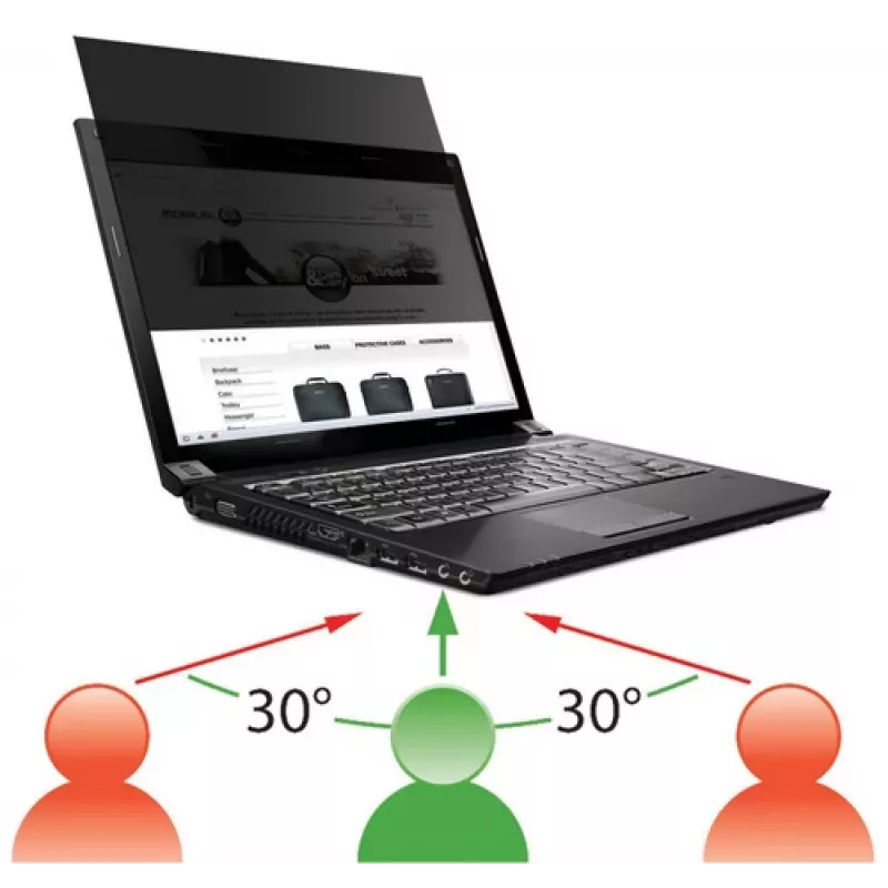 Mobilis Sichtschutzfilter für Notebook - 39,6 cm Breitbild (15,6 Breitbild)