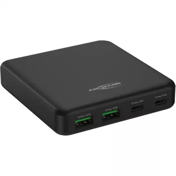 USB-Charger Desktop Charger DC465PD (schwarz, 65 Watt, PD, Quick Charge 3.0)