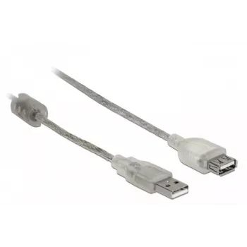 Delock 82244, 0,3 m, USB A, USB A, USB 2.0, 0,48 Gbit/s, Transparent