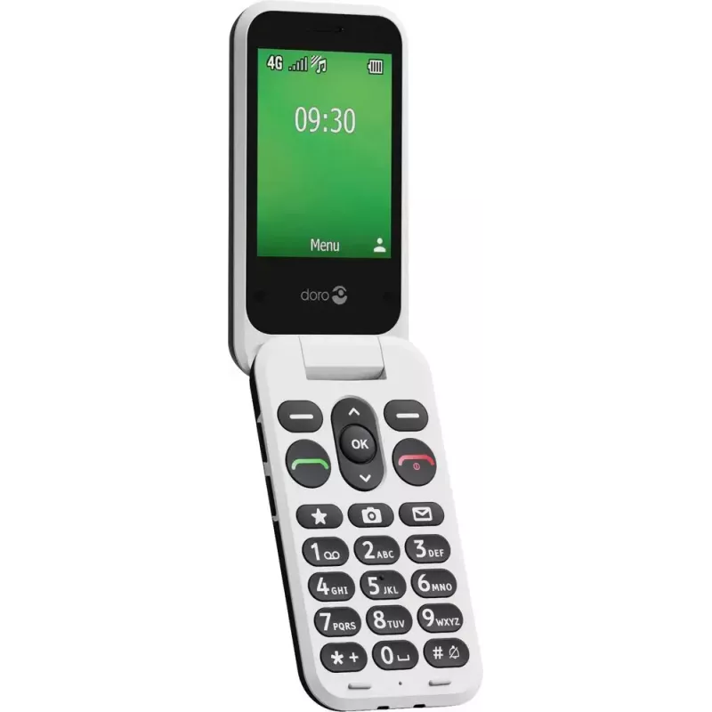 Feature-Phone Doro Leva E30 2,8 Zoll 1150 mAh Schwarz Weiß