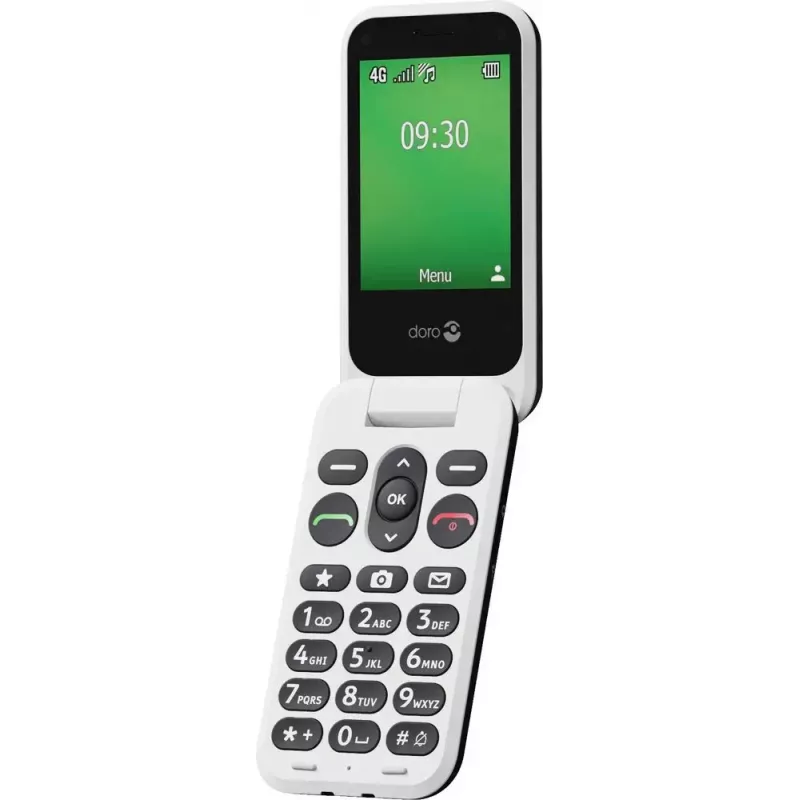 Feature-Phone Doro Leva E30 2,8 Zoll 1150 mAh Schwarz Weiß