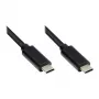 Lade- und Datenkabel USB 3.1 (Gen.1), USB-C™-Stecker beidseitig verwendbar, CU, schwarz, 1,5m, Good Connections® (GC-M0114)