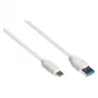 Good Connections 2831-AC005W – 0,5 m – USB A – USB C – USB 3.2 Gen 2 (3.1 Gen 2) – 10000 Mbit/s – Weiß