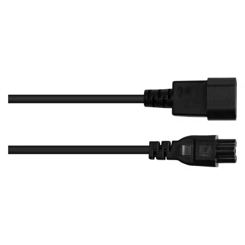 Alcasa P1405-S030 Stromkabel Schwarz 3 m C14-Koppler C5-Koppler (P1405-S030)