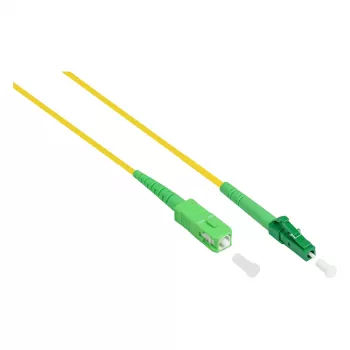 Alcasa LW-S902LASA Glasfaserkabel 2 m LC/APC SC/APC FTTH G.652D Gelb (LW-S902LASA)