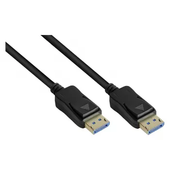 DisplayPort 2.0 Kabel, 54 Gbit/s, UHBR 13.5, 4K @240Hz / 8K @60Hz, Kupferleiter, schwarz, 1,5m, Goodconnections (DP20-015)