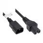 IEC Appliance-Hot-Condition Appliance-Connection Kabel C14 (gerade) auf C15 (gerade), schwarz, 0,75 mm², 1 m, Good Connections® (P1450-S010)