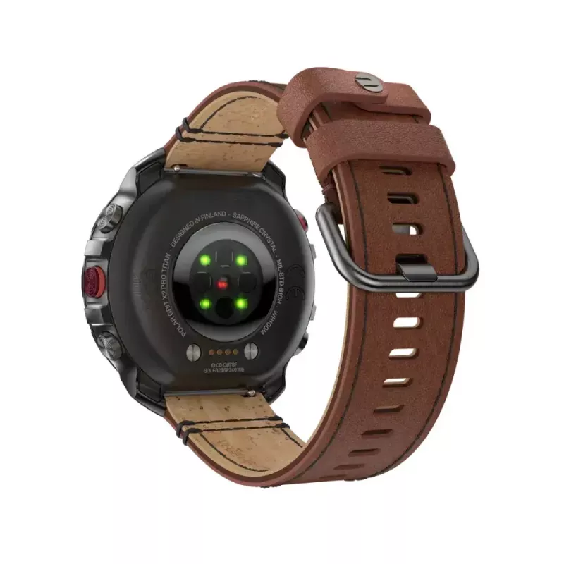 Polar Grit X2 Pro Titan Outdoor-Sportuhr, M/L, Leder Herbstfarben (900110288)