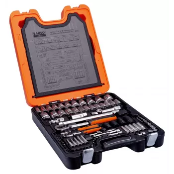 Bahco S106 Steckschlüsselsatz, 1/4" und 1/2", 430 mm